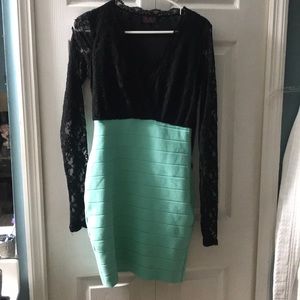 Sexy low cut bodycon